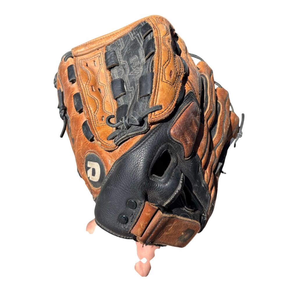 DeMarini Softball Glove 13 1/2" A0802 HX135 Helix Ecco Leather Brown LHT Lefty